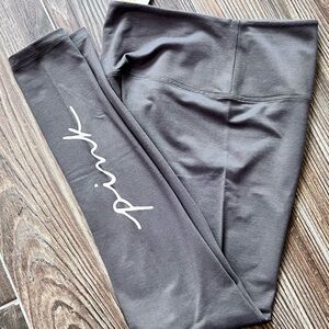 NWT Gray, Victoria’s Secret PINK cotton leggings size small